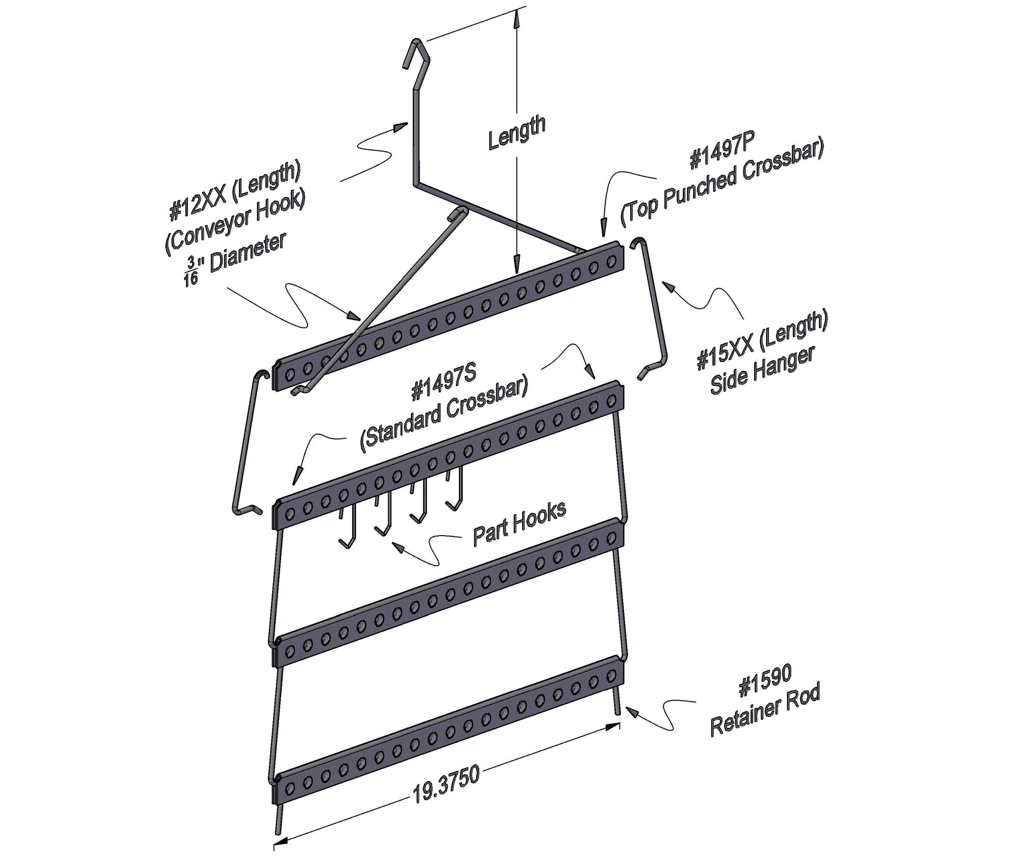 Magic Rack I – Starter Kit (Paint Application Racking System)