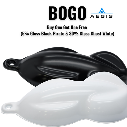 BOGO Special - Black Pirate & Ghost White | Thin-Film Ceramic Paint